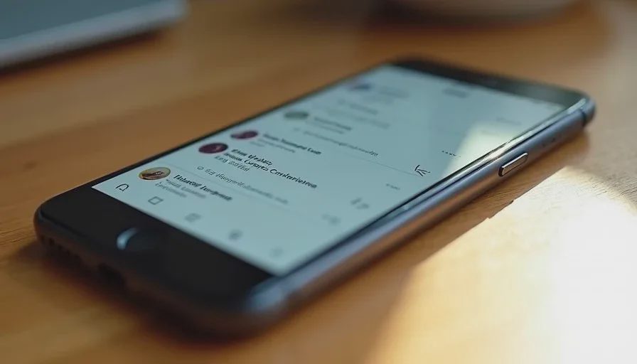 Smartphone showing a muted team conversation with notifications turned off.
